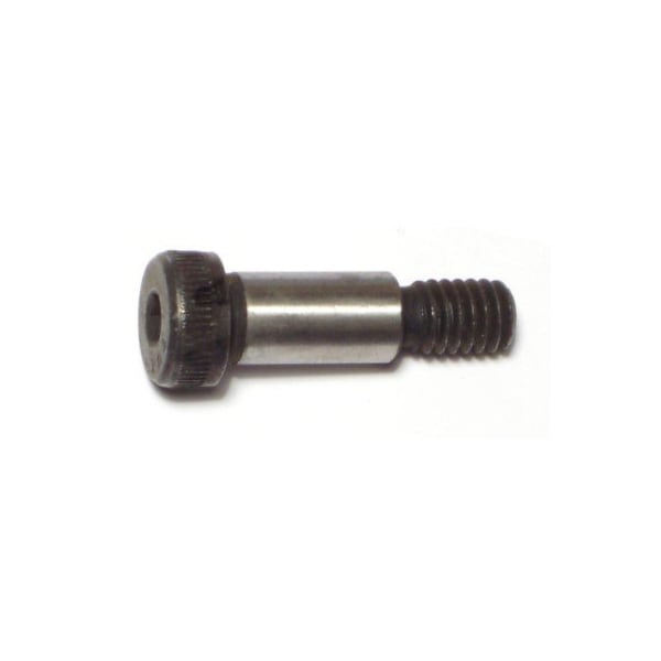 Midwest Fastener Shoulder Screw, 18 (Coarse) Thr Sz, 1/2' Thr Lg, 3/4 in Shoulder Lg, Steel, 4 PK 71603 - main
